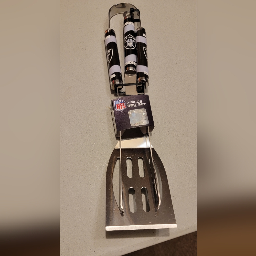 New in package NFL raider BBQ set
